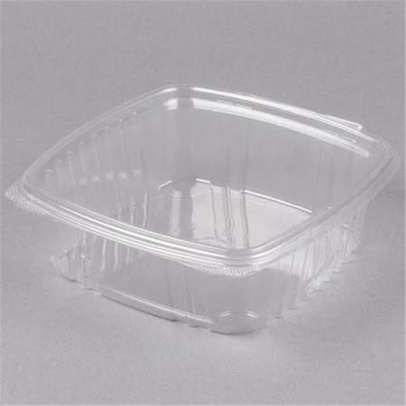 Genpak Genpak AD48 48 oz Apet Plastic Hinged Deli Container; Clear - Case of 200 AD48